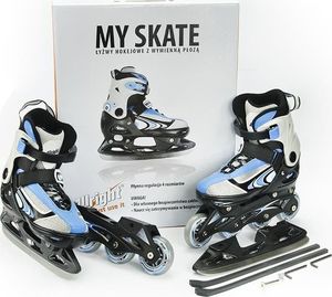 Rolki Allright MySkate z wymienną płozą regulowane niebieskie r. 29-32 3