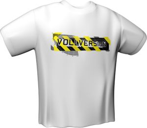 GamersWear VOLLVERSION PCG T-Shirt White (S) (6075-S) 1