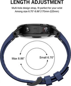 Tech-Protect TECH-PROTECT SMOOTH GARMIN FENIX 3/5X/3HR/5X PLUS/6X/6X PRO NAVY BLUE 4