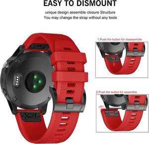 Tech-Protect TECH-PROTECT SMOOTH GARMIN FENIX 3/5X/3HR/5X PLUS/6X/6X PRO RED 6