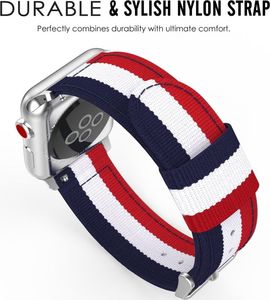 Tech-Protect TECH-PROTECT WELLING APPLE WATCH 1/2/3/4/5 (42/44MM) NAVY/RED 2