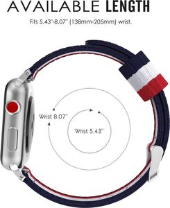 Tech-Protect TECH-PROTECT WELLING APPLE WATCH 1/2/3/4/5 (42/44MM) NAVY/RED 5