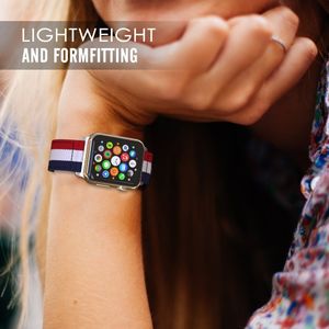 Tech-Protect TECH-PROTECT WELLING APPLE WATCH 1/2/3/4/5 (42/44MM) NAVY/RED 6