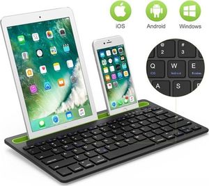 Klawiatura Alogy RK908 Bezprzewodowa Czarna US (7025 RK908 Bluetooth Win/iOs/Android) 3