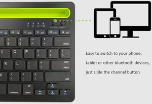 Klawiatura Alogy RK908 Bezprzewodowa Czarna US (7025 RK908 Bluetooth Win/iOs/Android) 5