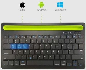 Klawiatura Alogy RK908 Bezprzewodowa Czarna US (7025 RK908 Bluetooth Win/iOs/Android) 6