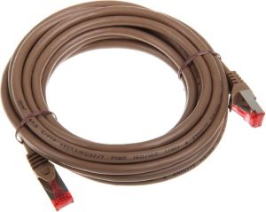 InLine 5m Cat.6 kabel sieciowy 1000 Mbit RJ45 - brązowy (76405K) 2