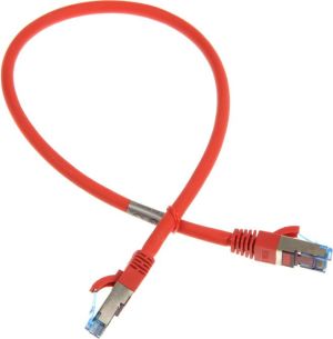InLine Patch kabel sieciowy Cat.6A, S/FTP (PiMf), 500MHz, czerwony, 0,5m (76850R) 2