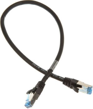 InLine Patch kabel sieciowy Cat.6A, S/FTP (PiMf), 500MHz, czarny, 0,5m (76850S) 2