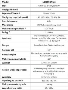 Hulajnoga elektryczna MS Energy Neutron N3 czerwona 18