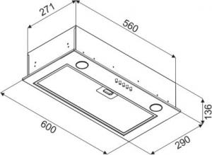 Okap VDB Box Eco 60 4