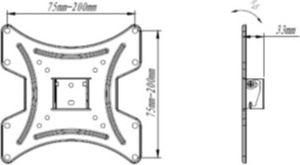 Art Uchwyt ścienny CV-26 19'' - 42'' 2