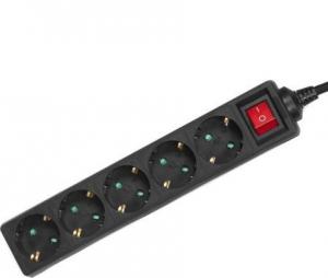 Listwa zasilająca Maclean 5 gniazd 5 m czarna (MCE227) 2