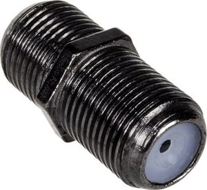 Maclean Gniazdo F-F BECZKA profesjonalna przejście wtyk czarny nikiel Maclean MCTV-904 2