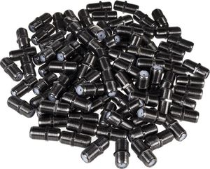 Maclean Gniazdo F-F BECZKA profesjonalna przejście wtyk czarny nikiel Maclean MCTV-904 4