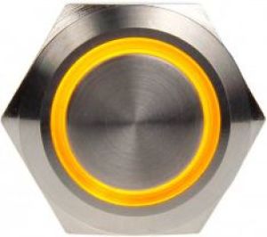 DimasTech Przycisk LED 19mm Żółty (PD024) 1