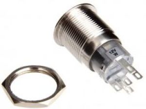 DimasTech Przycisk LED 19mm Żółty (PD024) 4