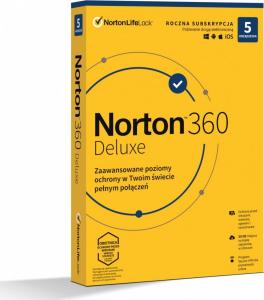 Norton 360 Deluxe 5 urządzeń 12 miesięcy  (21408667) 1