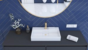 Umywalka Rea REA-U8902 UMYWALKA KONGLOMERATOWA GOYA 60 // CE.REA.U-GOYA-60 4