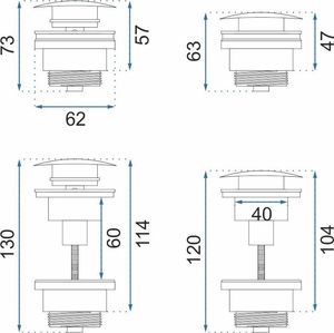 Rea Korek automatyczny klik-klak czarny 3