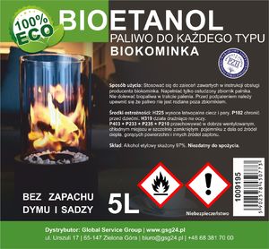 GSG Bioalkohol bioetanol BIO paliwo do biokominka 5L (1009195) 2