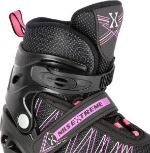 Rolki Nils Extreme NH11912-A z wymienną płozą regulowane czarne r. 35-38 6