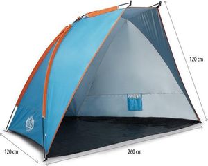 Nils Extreme Namiot Plażowy Niebieski 260x120x120 Cm Nc8030 11