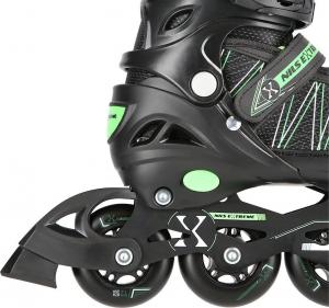 Rolki Nils Extreme NH11912-A z wymienną płozą regulowane czarne r. 35-38 4