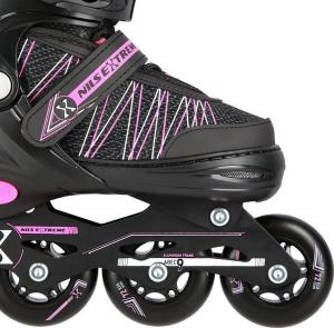 Rolki Nils Extreme NH11912-A z wymienną płozą regulowane czarne r. 31-34 8