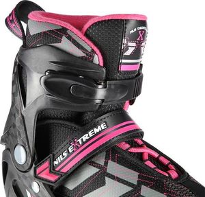 Rolki Nils Extreme NA11002 rekreacyjne regulowane czarne r. 35-38 7