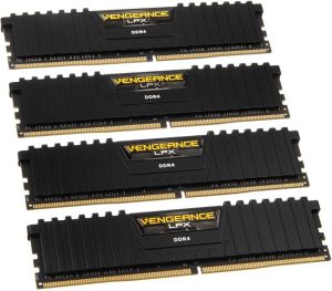 Pamięć Corsair Vengeance LPX, DDR4, 16 GB, 2666MHz, CL16 (CMK16GX4M4A2666C16) 1