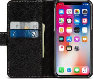 Stilgut Etui skórzane StilGut do iPhone X / Xs - Talis (czarne) 2