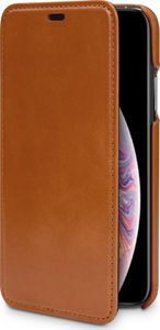 Stilgut STILGUT Baroon Slim Book Elegance skórzane etui do iPhone XS brązowe 1
