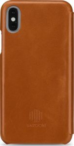 Stilgut STILGUT Baroon Slim Book Elegance skórzane etui do iPhone XS brązowe 4