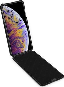 Stilgut STILGUT Baroon Slim Flip Classic skórzane etui do iPhone XS Max czarne 2