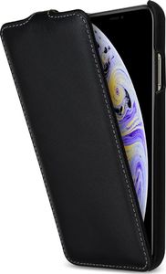 Stilgut STILGUT Baroon Slim Flip Elegance skórzane etui do iPhone XS Max czarne 1