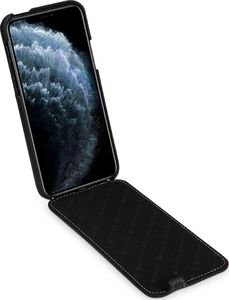 Stilgut STILGUT Baroon Slim Flip Elegance skórzane etui z klapką do iPhone 11 Pro czarne 2