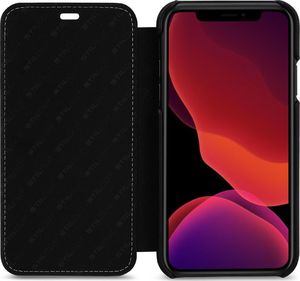 Stilgut STILGUT Book Nappa skórzane etui z klapką do iPhone 11 czarne 3