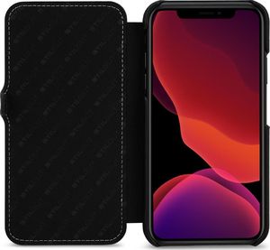 Stilgut STILGUT UltraSlim Book Nappa skórzane etui z klapką do iPhone 11 czarne 2