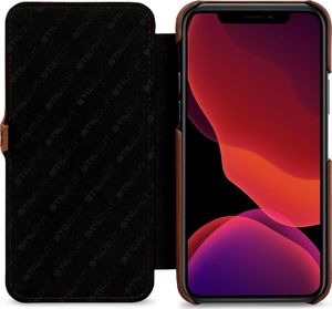 Stilgut STILGUT UltraSlim Book skórzane etui z klapką do iPhone 11 Antik Brown 3