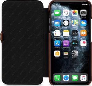 Stilgut STILGUT UltraSlim Book skórzane etui z klapką na iPhone 11 PRO MAX Antik Brown 3