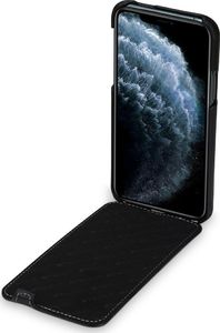 Stilgut STILGUT UltraSlim Flip Nappa skórzane etui z klapką do iPhone 11 Pro czarne 3