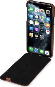 Stilgut STILGUT UltraSlim Flip skórzane etui z klapką na iPhone 11 PRO MAX Antik Brown 3