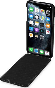 Stilgut STILGUT UltraSlim Flip skórzane etui z klapką na iPhone 11 PRO MAX czarne 3