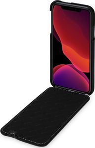 Stilgut STILGUT UltraSlim Nappa skórzane etui z klapką do iPhone 11 czarne 3