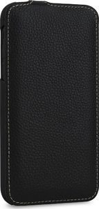 Stilgut STILGUT UltraSlim skórzane etui z klapką do iPhone 11 czarne 2