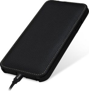 Stilgut STILGUT UltraSlim skórzane etui z klapką do iPhone 11 czarne 5