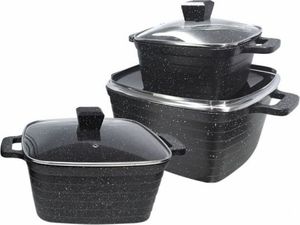 Brunbeste GARNKI KWADRATOWE 6 ELE. GRANITOWE BRUNBESTE BB-1951 1