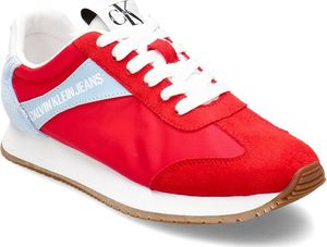 Calvin Klein Calvin Klein Jeans Jill Low Top Lace Up - Sneakersy Damskie - R8527 RED 37 3