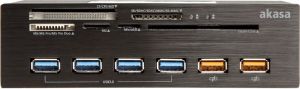 Czytnik Akasa Interconnect EX USB 3.0 Intern/eSATA (AK-HC-07BK) 3